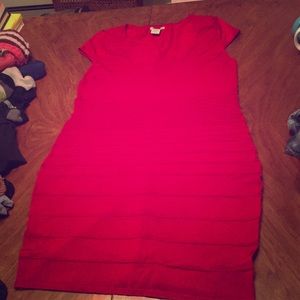 Charlotte Russe Red Bodycon Dress, Size XL.